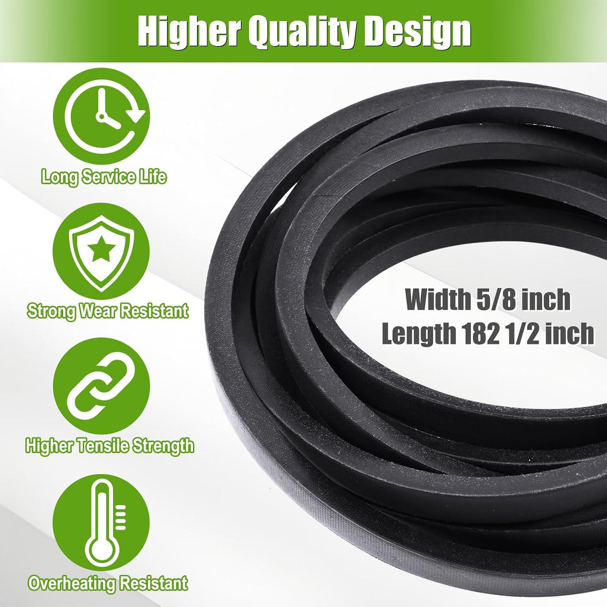 60 Inch Lawn Mower Deck Belt Replacement for John Deere TCU35604, TCU30356, Z915B, Z915E, Z930R, Z920M, Z930M, Z950M