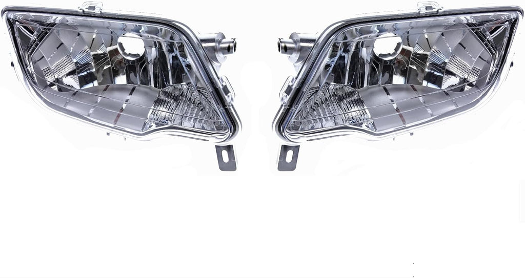 Generic OEM Headlight Set Of 2 Compatible With Honda Recon Rancher Rubicon 33110-HR3-A20 33160-HR3-A20, Chrome