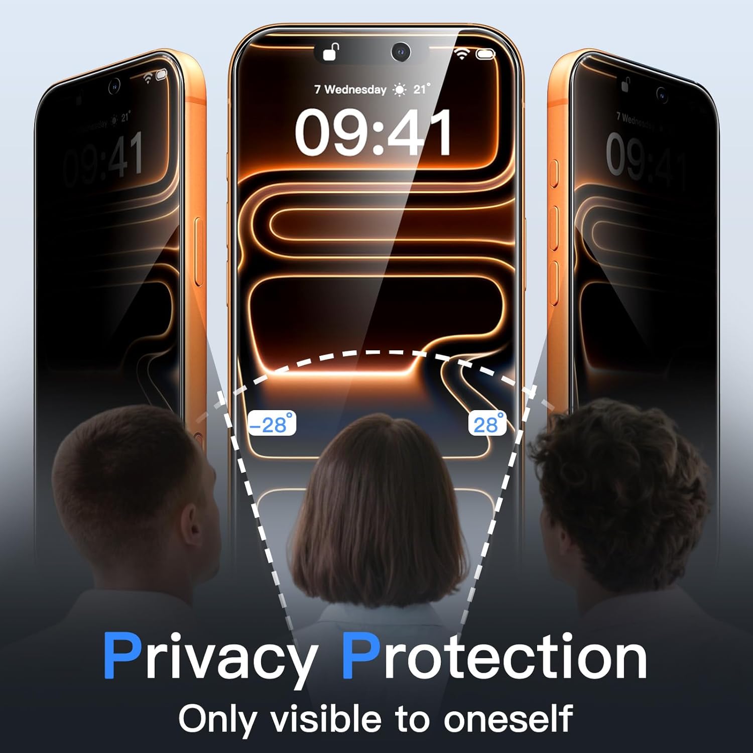 Privacy Screen Protector for iPhone 17 Pro Max 6.9-Inch, Anti-Spy Tempered Glass Film with Easy Installation Tool