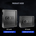 60 Keys Cabinet Wall Safe with Sensor Light and Emergency External Power Supply, Electronic Key Safe,Secure Wall