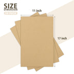 50 Pack 11x17 Corrugated Cardboard Sheet 1/8" Flat Inserts