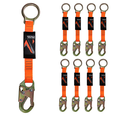 18” D-Ring Extender with Snap Hook for Fall Protection and Roofing, OSHA/ANSI Compliant (8)