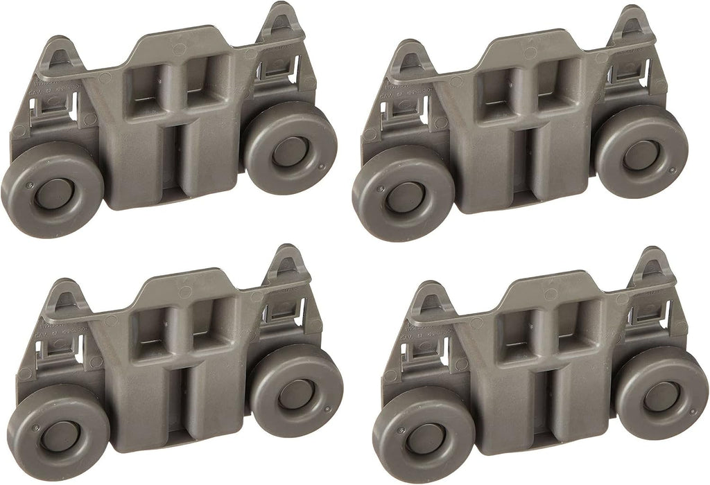 4 Dishwasher Wheels Lower Dish Rack Roller Wheel Replaces For Maytag MDB8959SFZ0 MDB8959SFZ1 MDB8959SFZ2 MDB8959SFZ3 MDB8959SFZ4 MDB8969SDE0 MDB8969SDE1 MDB8969SDE2 MDB8969SDE3 MDB8969SDH0 Dishwasher