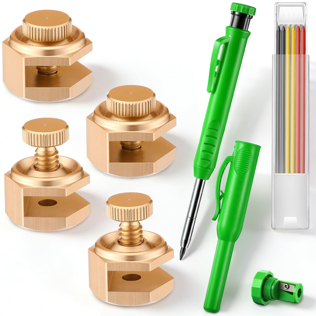Ceoighe Stair Gauges with Carpenter Pencils & Refills for Framing Square