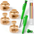 Ceoighe Stair Gauges with Carpenter Pencils & Refills for Framing Square