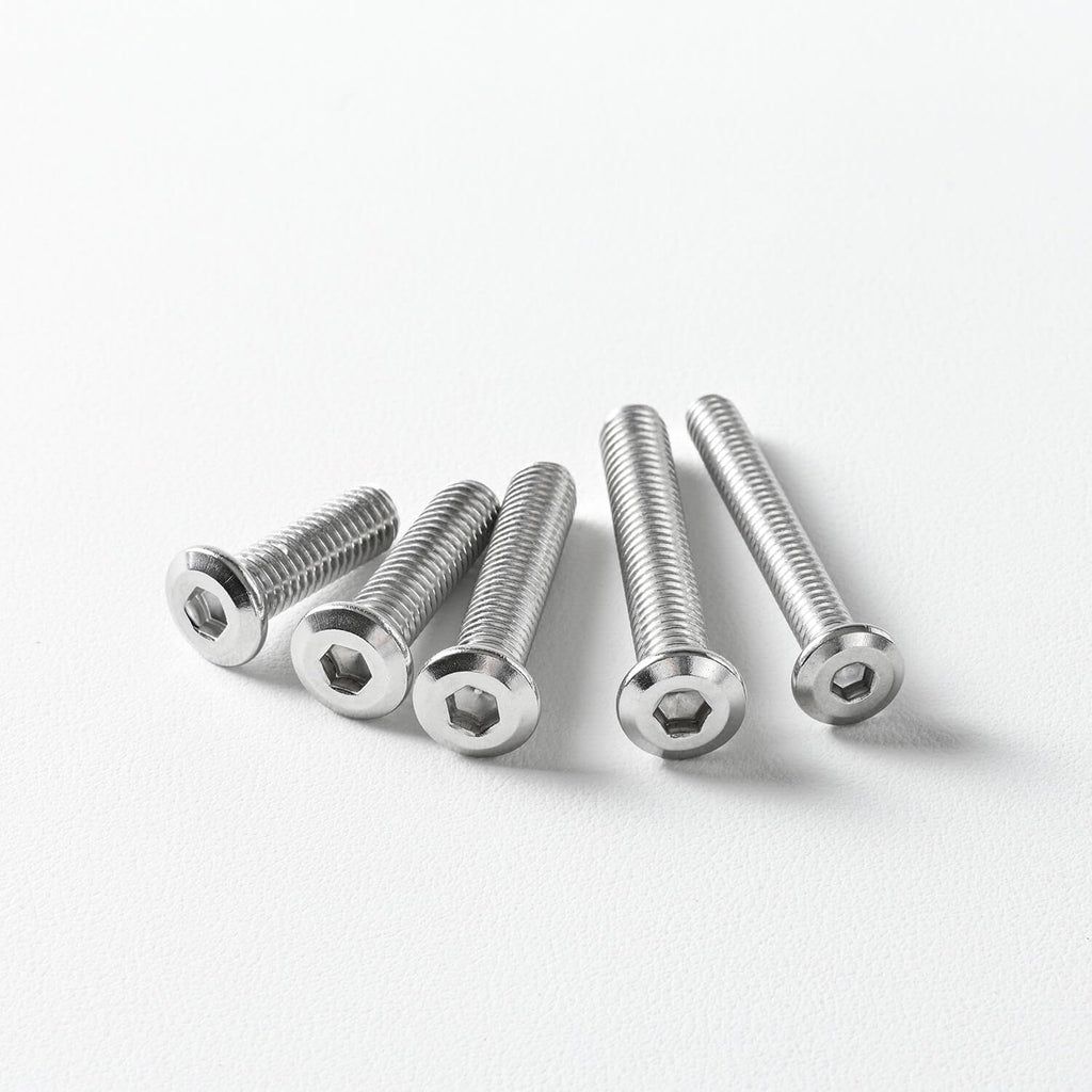 3/8-16 x 2'' (8 Pack) Flat Head Hex Socket Cap Screws Bolts, 304 Stainless Steel 18-8, Hex Drive, Bright Finish, Fully Machine Thread