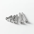 M12 x 50mm (6 Pack) Metric Flat Head Hex Socket Cap Screws Bolts, 304 Stainless Steel 18-8, Hex Drive, Bright Finish, Fully Machine Thread