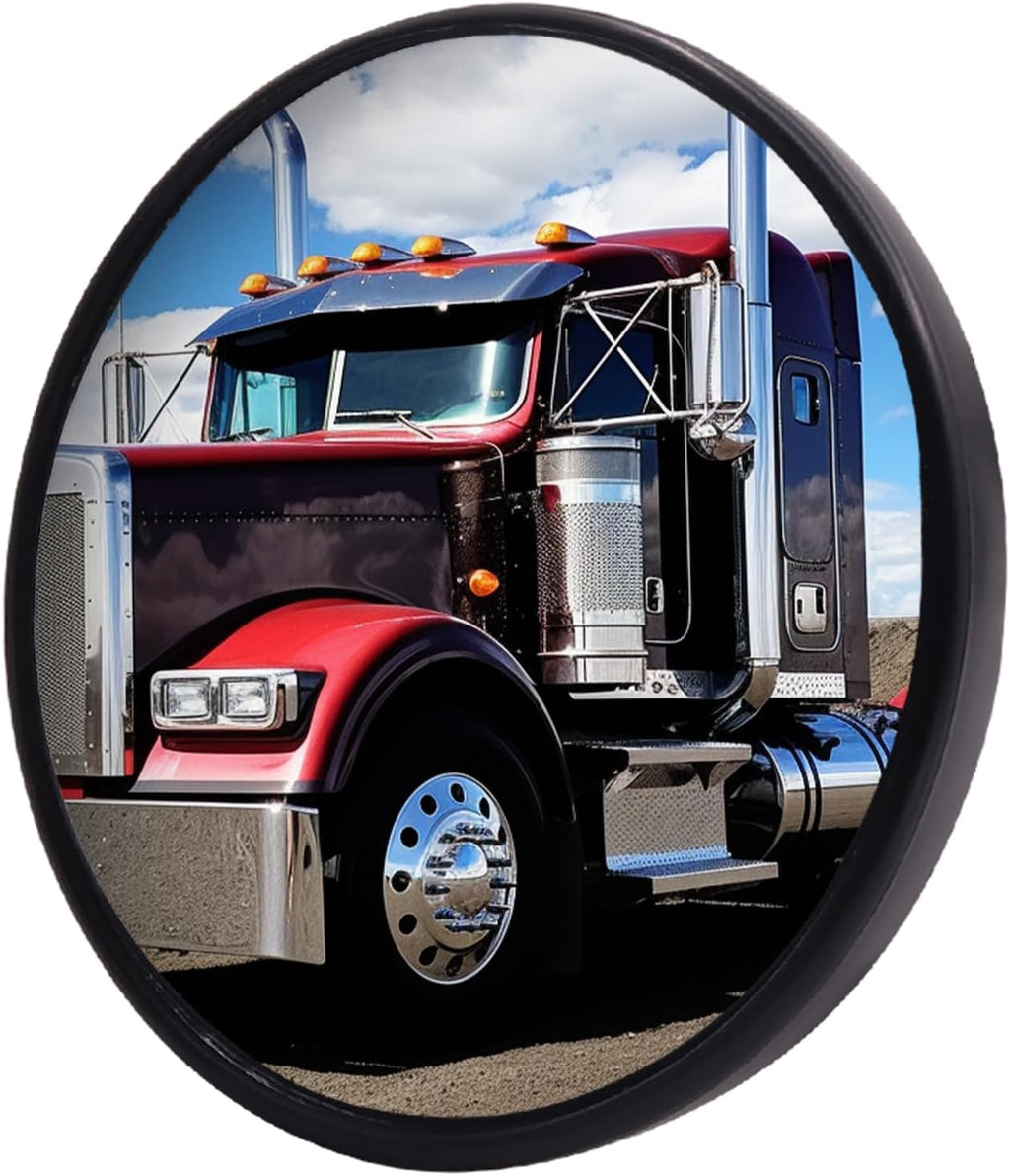 Convex Mirror for Truck with Bracket, Truck Blind Spot Mirrors Universal 360° Adjustable Round Spot Mirrors for