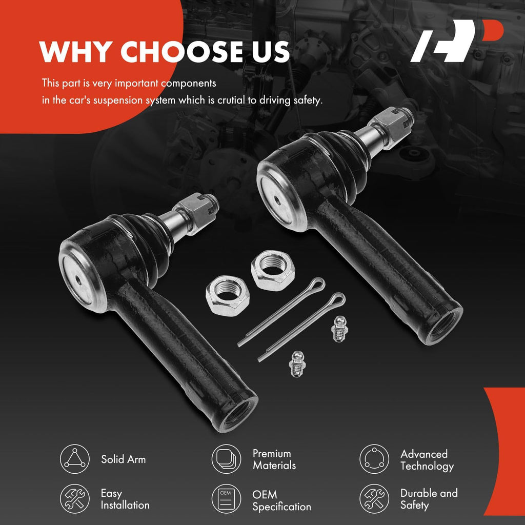 A-Premium Front Outer Tie Rod End Fix Uneven Tire Wear