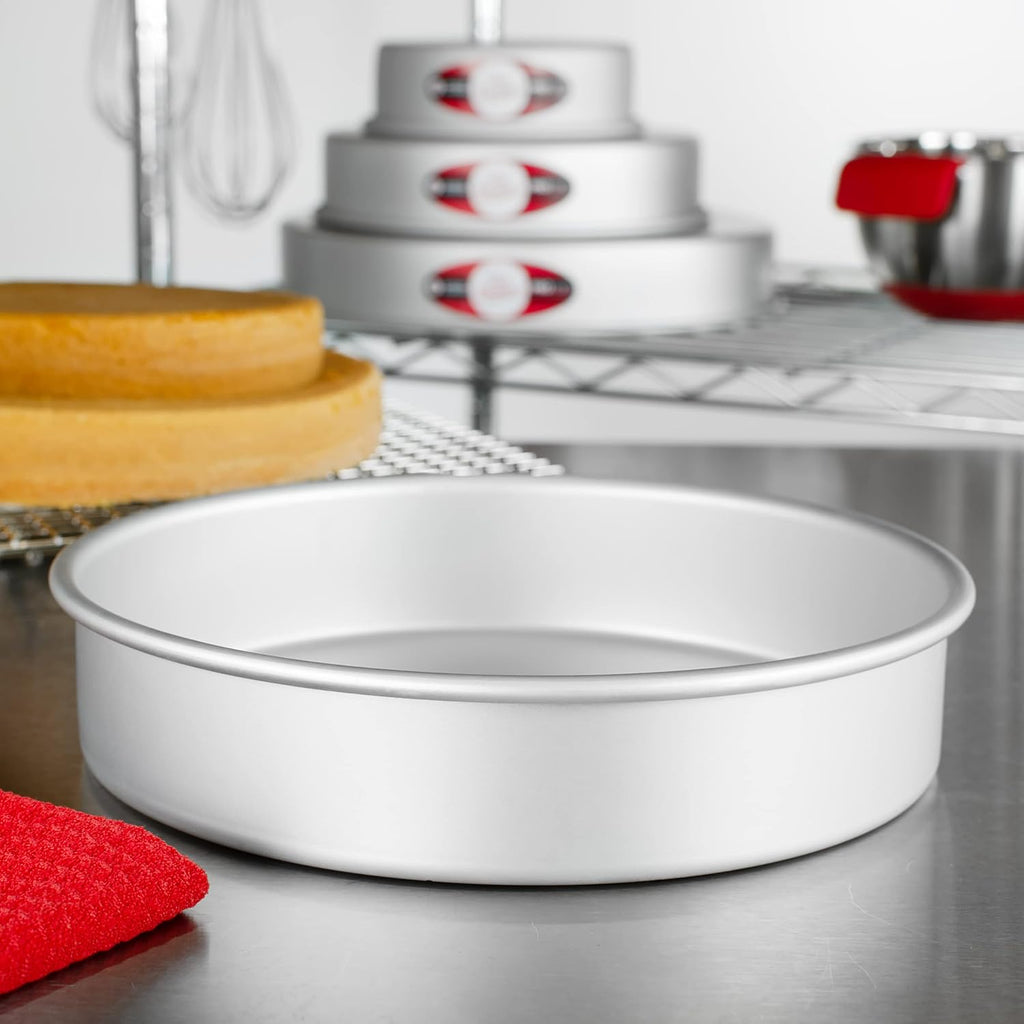 Anodized Aluminum Round Cake Pans, 2 Piece Set, 9 x 2 Inch