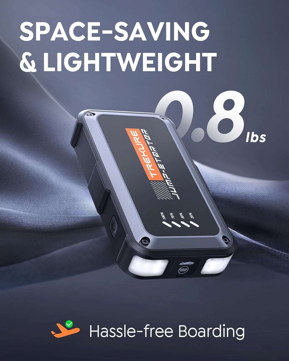 Portable Car Battery Jump Starter 4000A 16800mAh Jump Box, Car Battery Jumper Starter Portable Jumper Cables for
