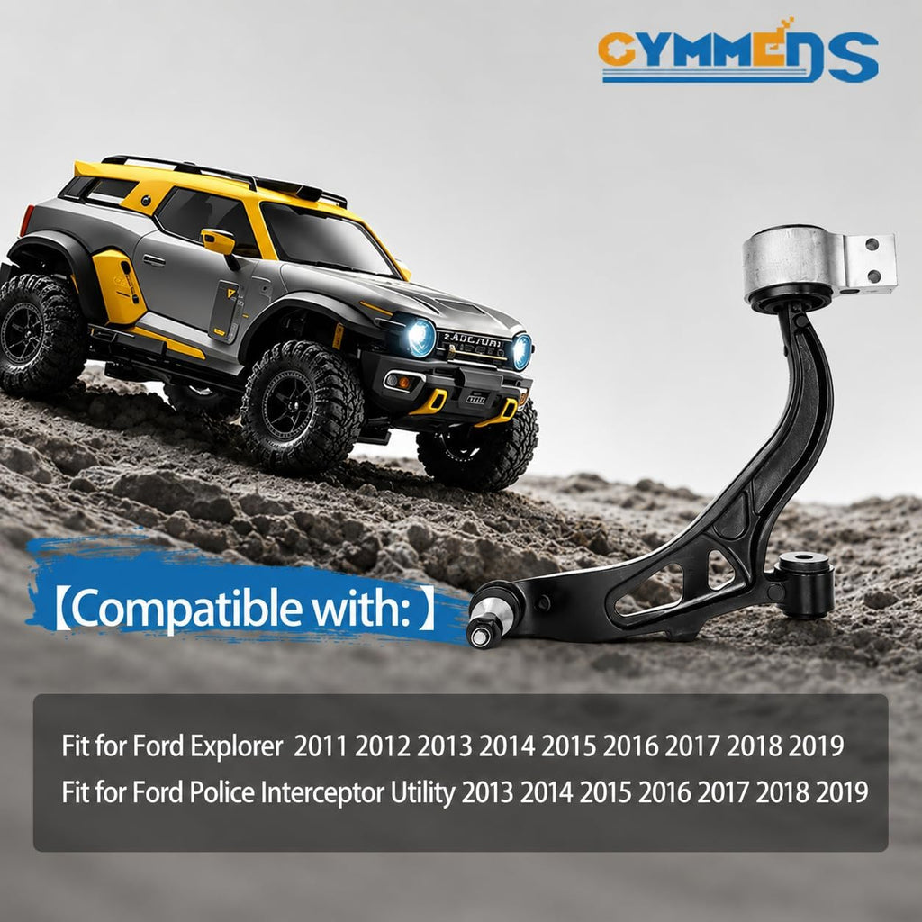 Front Lower Right Control Arm Passenger Side Suspension Fit for 2011-2019 Ford Explorer 2013-2019 Ford Police Interceptor Utility K622215 GB5Z3078C