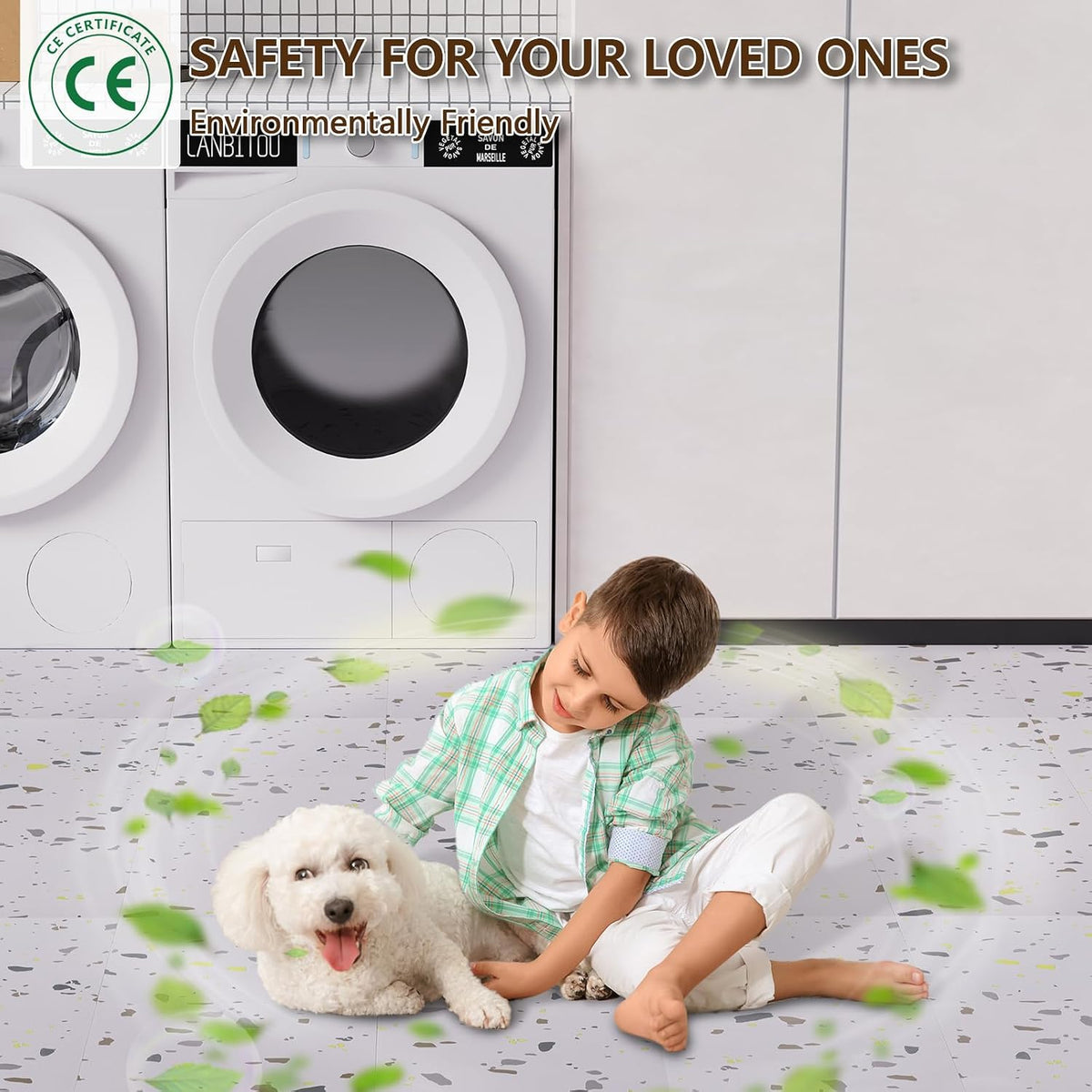 Peel and Stick Floor Tile, 10-Pack 12" x 12" Vinyl Flooring, Waterproof Self-Adhesive Luxury Vinyl Tiles, Easy DIY