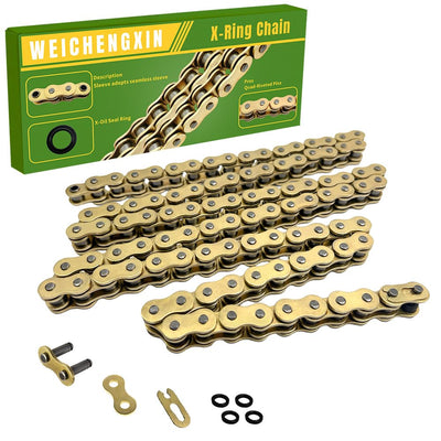 Gold 520 X-Ring Chain 114 Links - UniversalEnhanced Durability & Performance