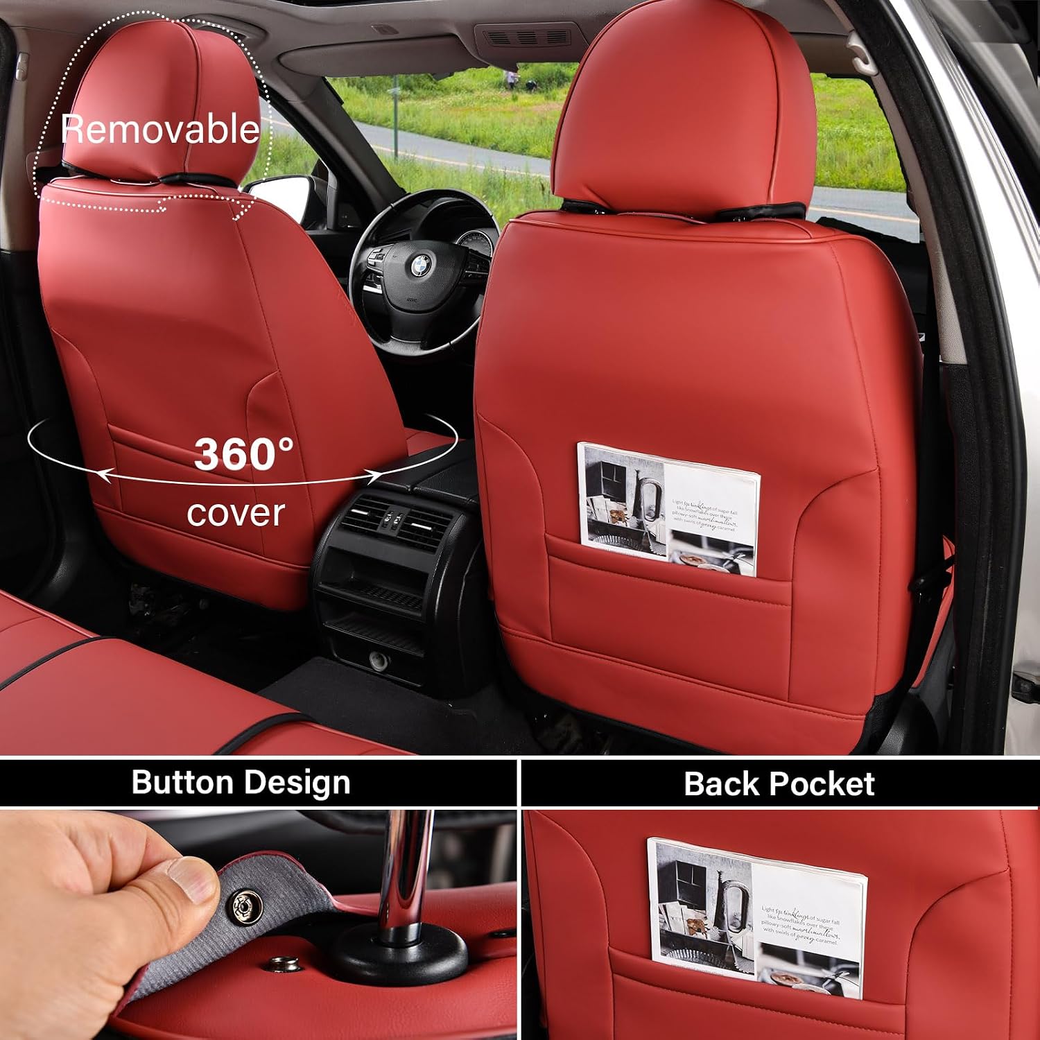 Seat Covers, Car Seat Covers Front Seats, Car Seat Cover, Car Seat Protector Waterproof, Car Seat Cushion Nappa
