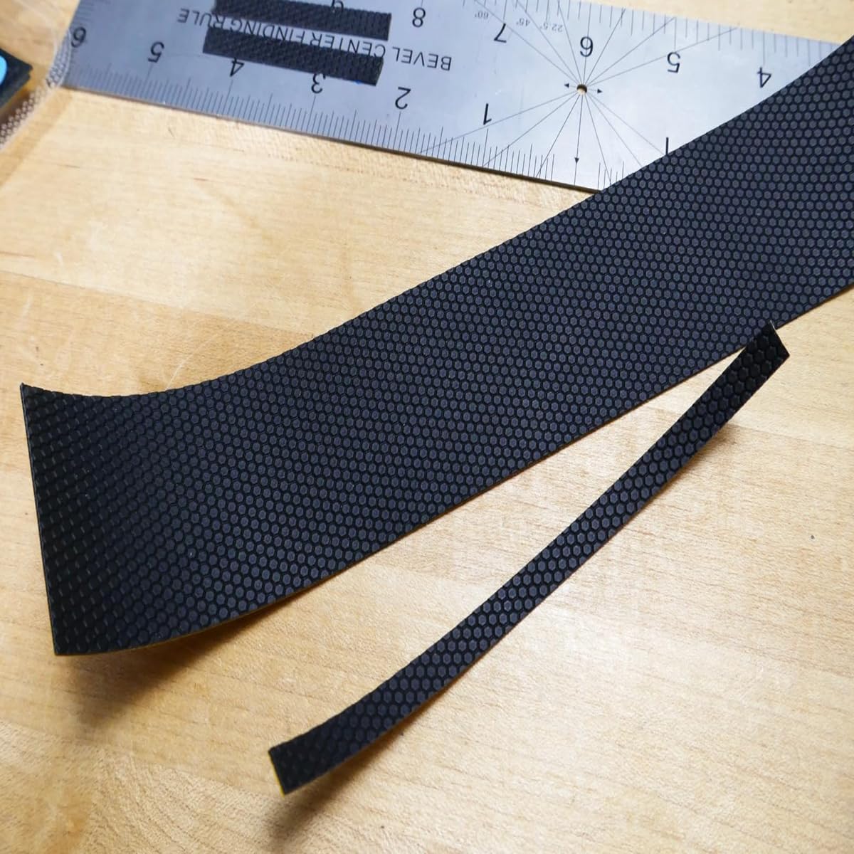 Rubber Grip Tape Strips, 10" x 2" Ultra-Thin Strong Adhesive Non-Slip