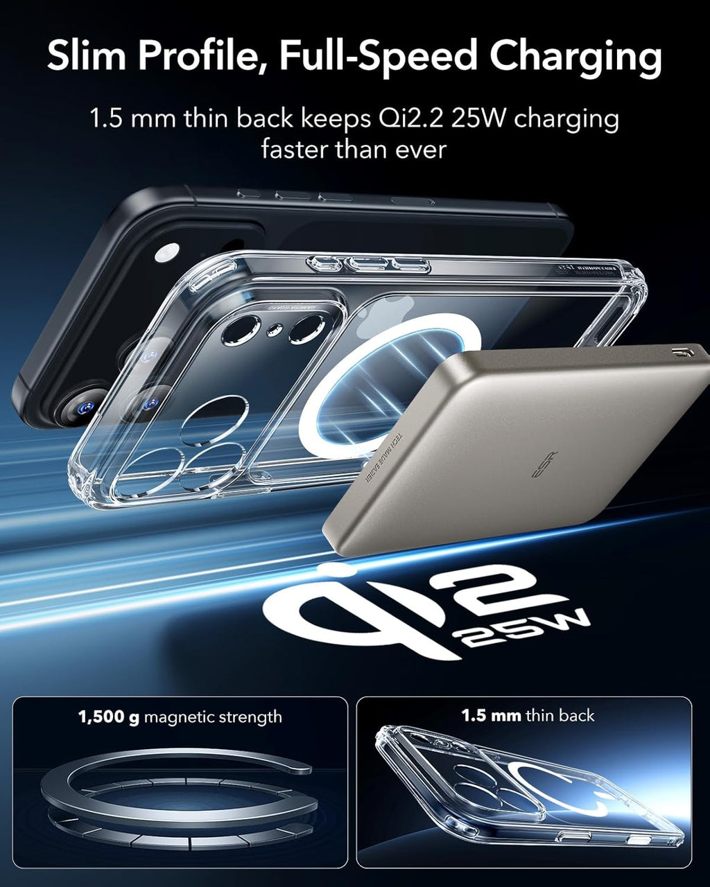 for iPhone 17 Pro Case, Camera Control Cover, Compatible with MagSafe, Shockproof Military-Grade Protection, Magnetic