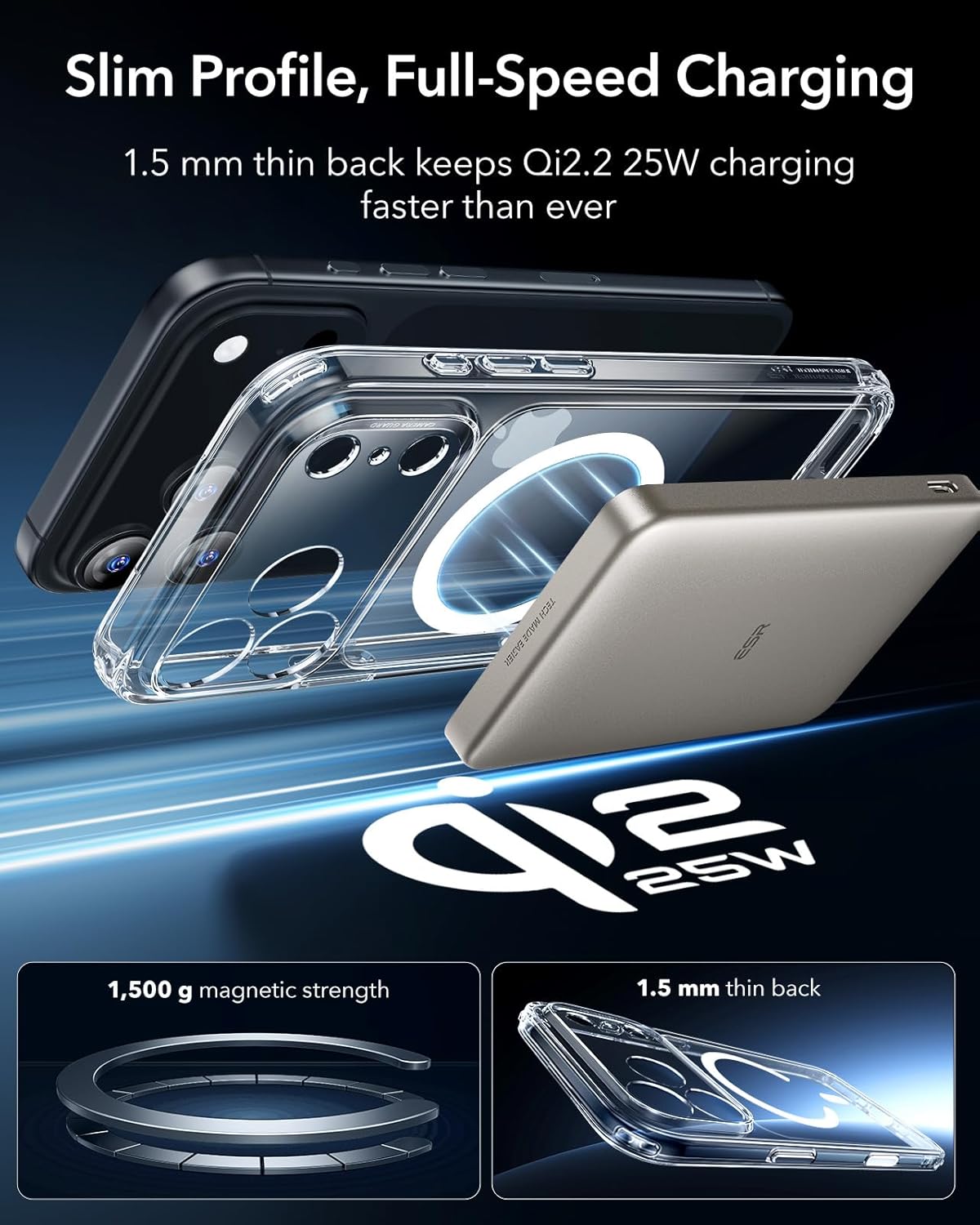 for iPhone 17 Pro Case, Camera Control Cover, Compatible with MagSafe, Shockproof Military-Grade Protection, Magnetic