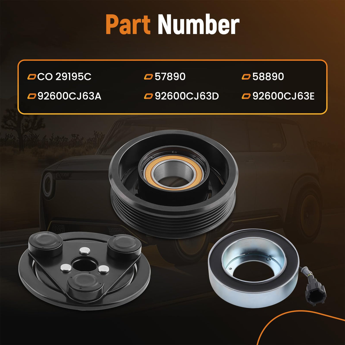 maXpeedingrods AC Compressor Clutch Kit for Nissan Versa 1.8L 2007-2012