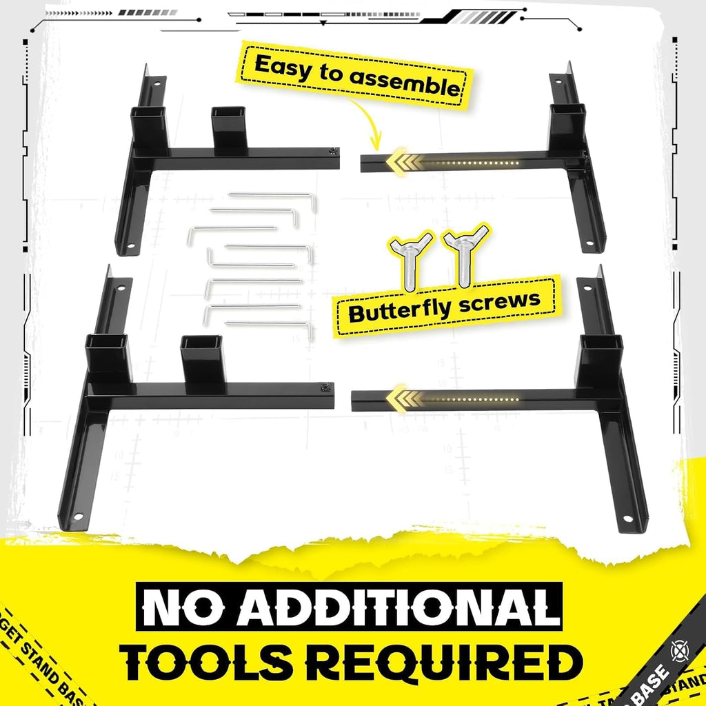 Adjustable Target Stand Base H-Shape Shooting Stands Outdoor Shooting Range Practice