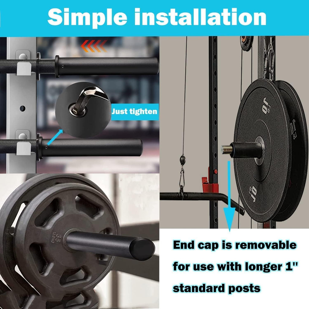 Olympic Adapter Sleeve 8 inch(2PCS),Converts 1 inch Standard Weight Plate Posts to 2 inch Olympic Weight Plate
