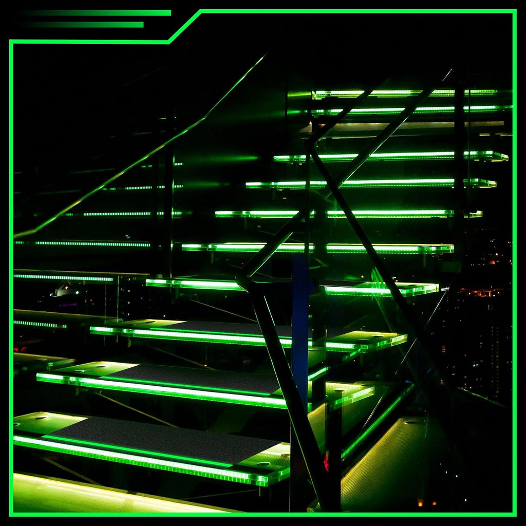 10 Pack 10''x30'' Outdoor Stair Treads Glow in Dark Anti Slip Tape