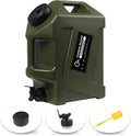 3.2 Gallon/5 Gallon Water Containers with Spigot, BPA Free Water Jug, Military Green Water Tank, Multifunction Water