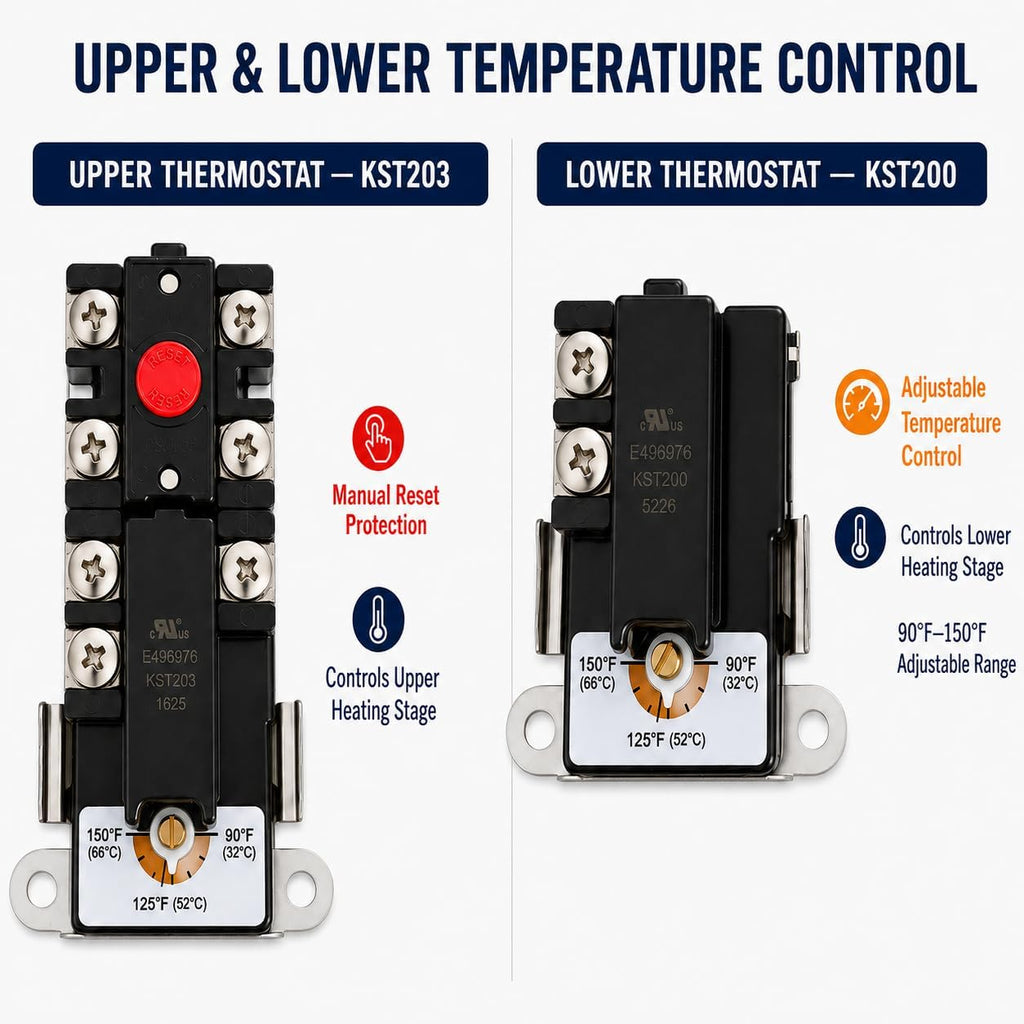 4500W 240V Electric Water Heater Tune-Up Kit – Compatible with Rheem, Ruud, A.O. Smith, Bradford White, GE & Kenmore–Includes Heating Elements, Thermostats, Element Wrench, Covers & Quick Change Tool