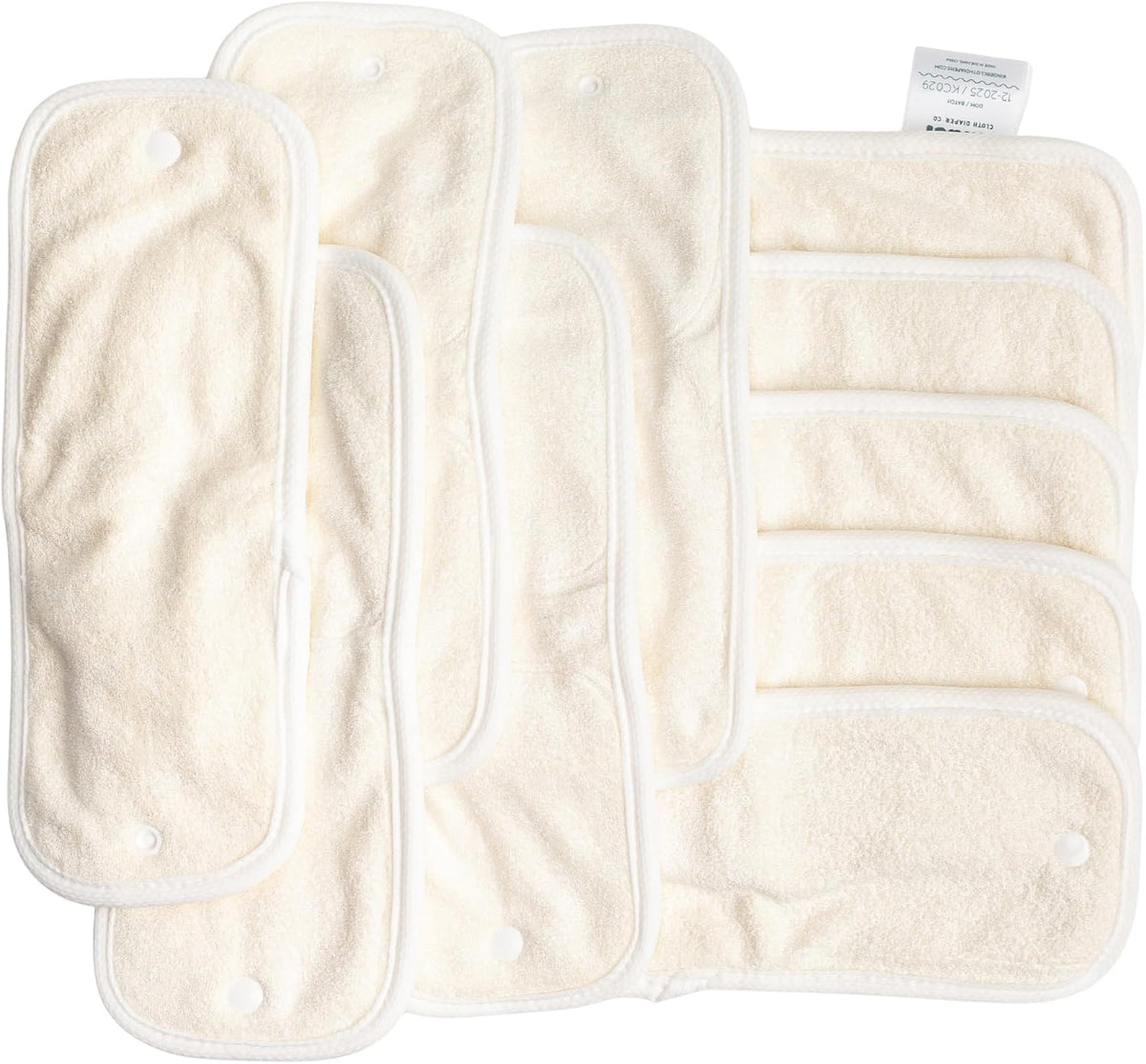 Cloth Diaper Absorbency Inserts Hemp Cotton Viscose Derived from Bamboo, Mix and Match Layering System, No Microfiber