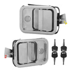Pair Front Exterior Door Handle Compatible with Freightliner Columbia