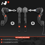 A-Premium Front Inner Outer Tie Rod End Kit Fix Uneven Tire Wear