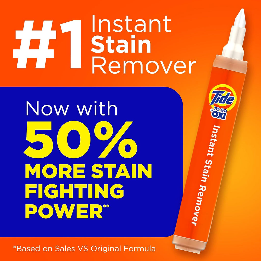 To Go Stain Remover Bundle, Pen + 20 Travel Wipes, Clothes Care