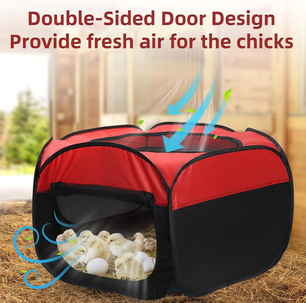 Chicken Brooder Box for Chick Starter Kit, 12.8 * 17.8 inch Large Brooder Heating Plate, Brooding Up to 30 Baby