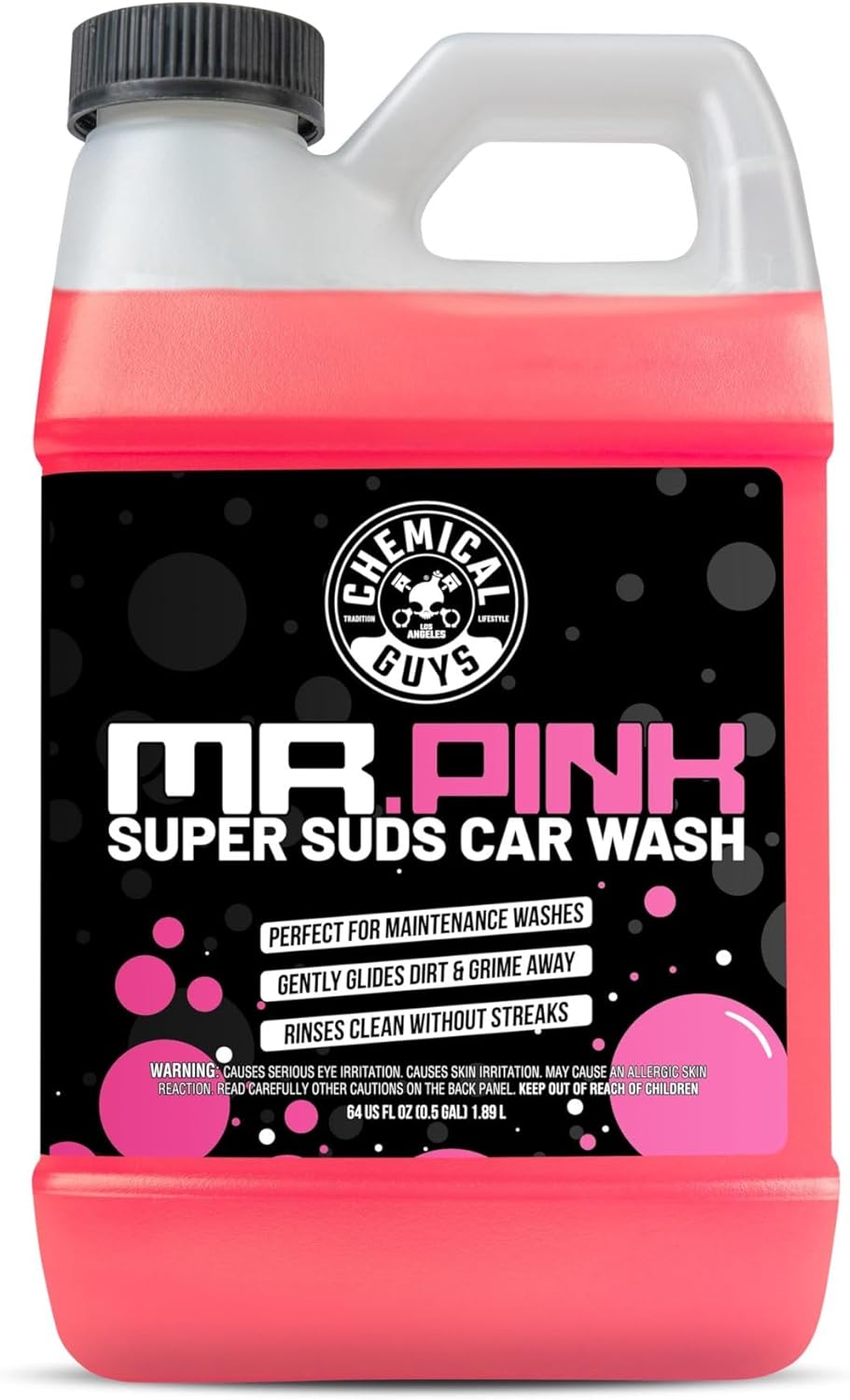 Mr. Pink Car Wash Soap - 64 oz Super Suds Foaming Car Wash Soap for Cannon, Blaster, or Bucket Washing - pH Balanced