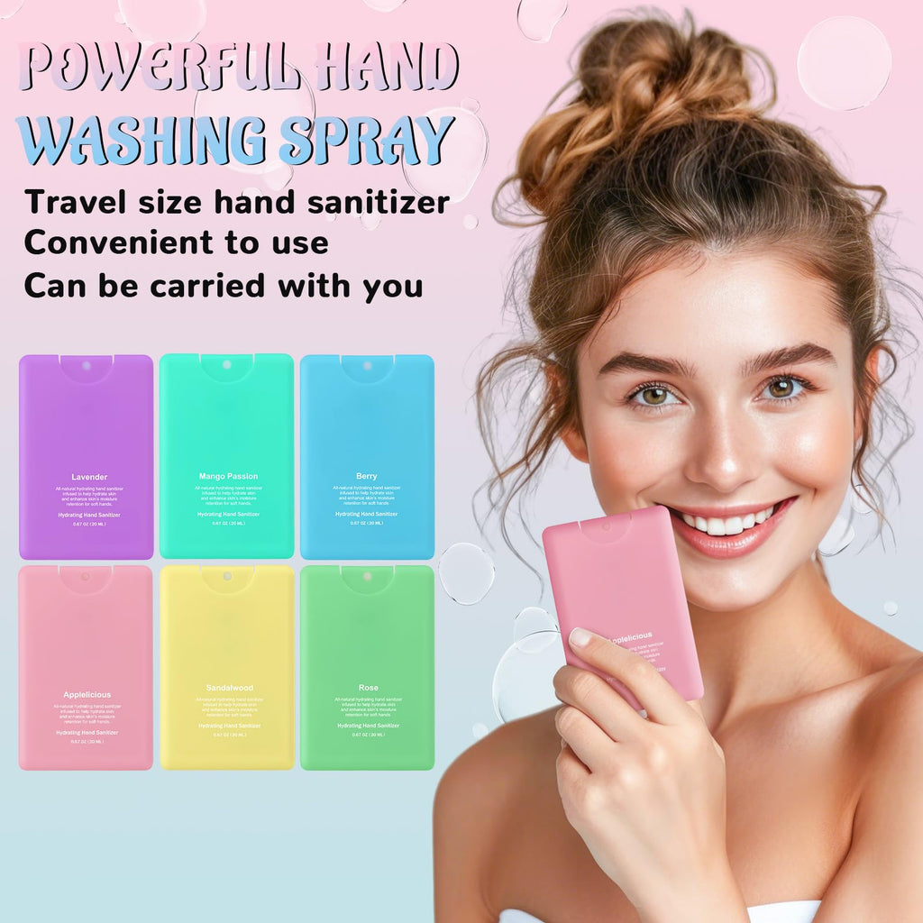 6 Pack Hand Sanitizer Spray Travel Size, 0.67 Fl. oz