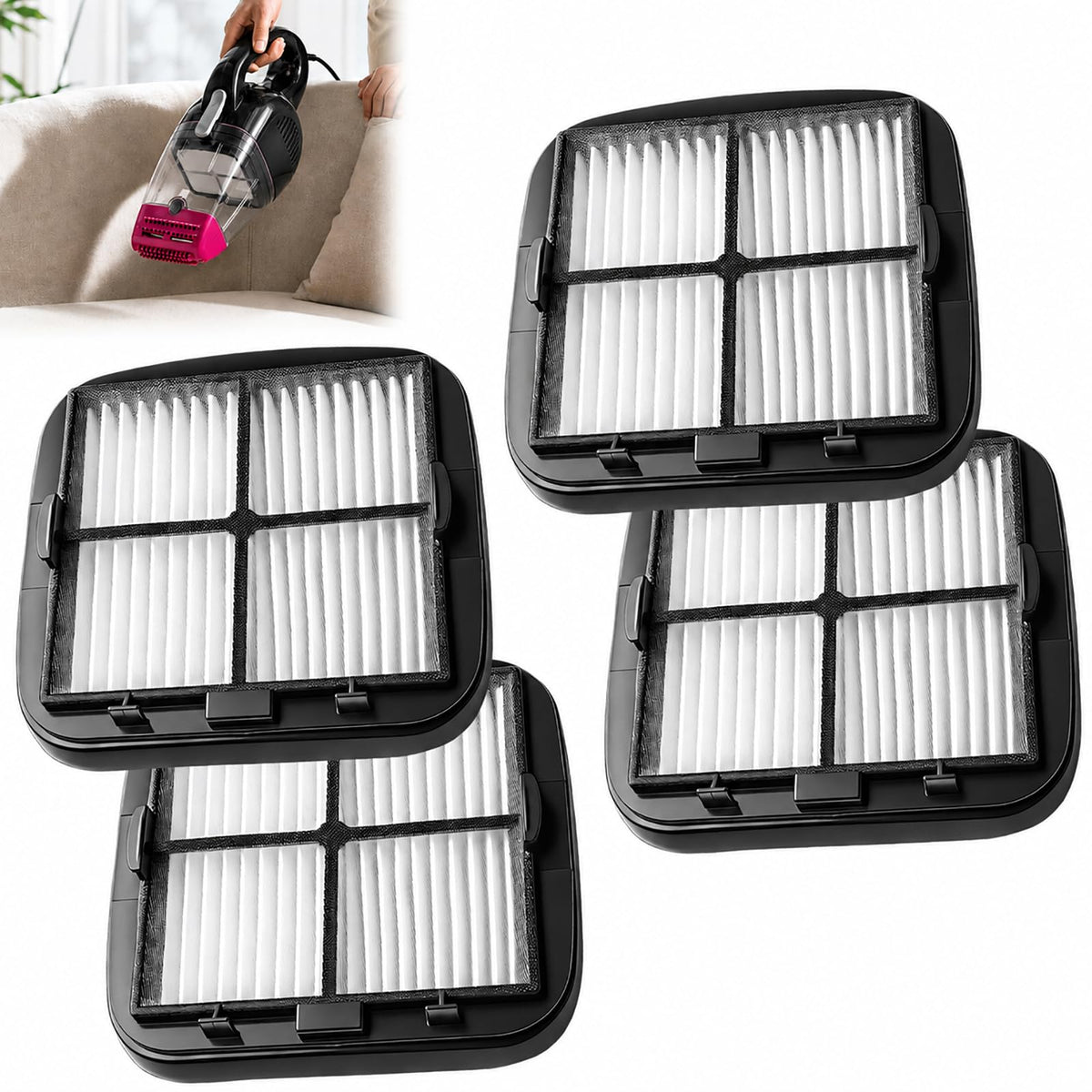 97D5 Filter Replacement Compatible with Bissell Pet Hair Eraser Vacuums