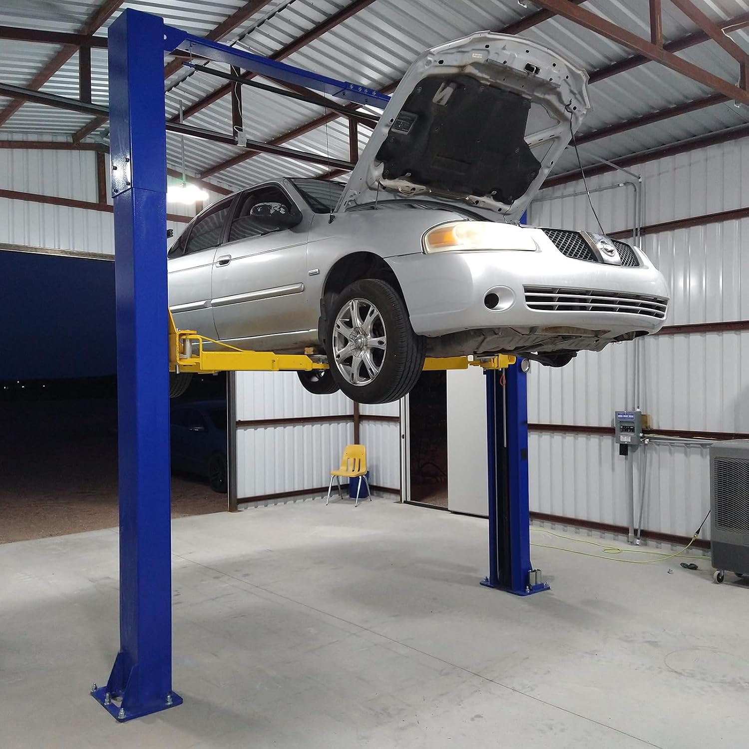 10000lbs 2 Post Car Lift with Double Point Release, 2 Post Overhead Auto Truck Tractor Lift for Repair Store