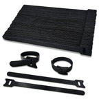 100pcs Reusable Cable Ties 7.8 In |Adjustable Cord Straps&Wire Wraps|Hook and Loop Cable Management Organizer