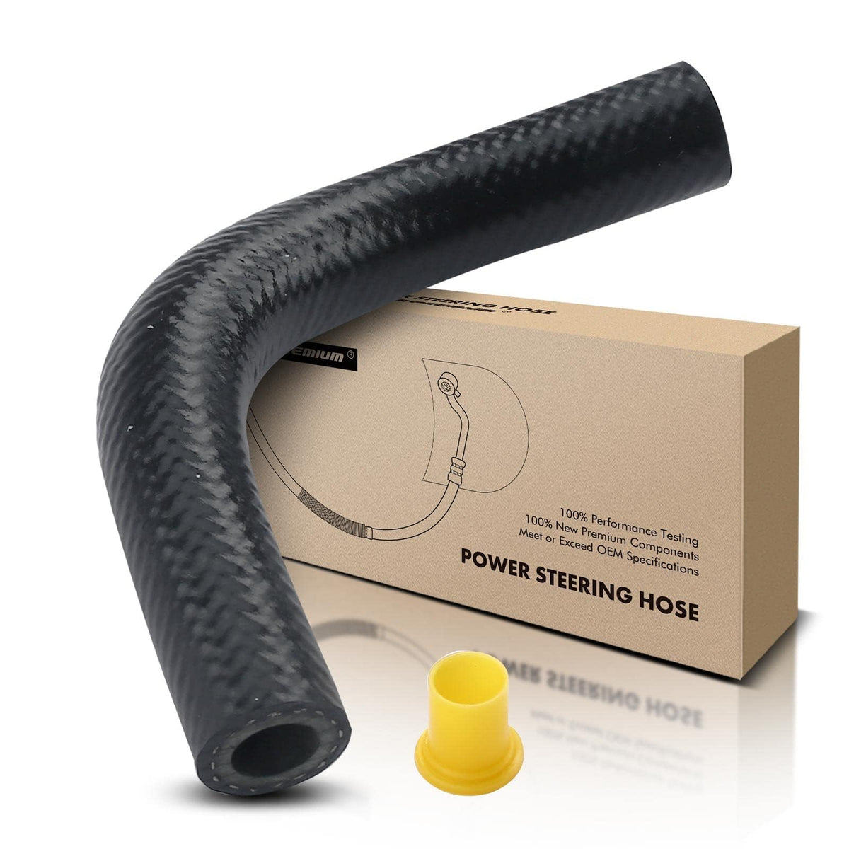 A-Premium Power Steering Return Line Hose Assembly Compatible with Honda