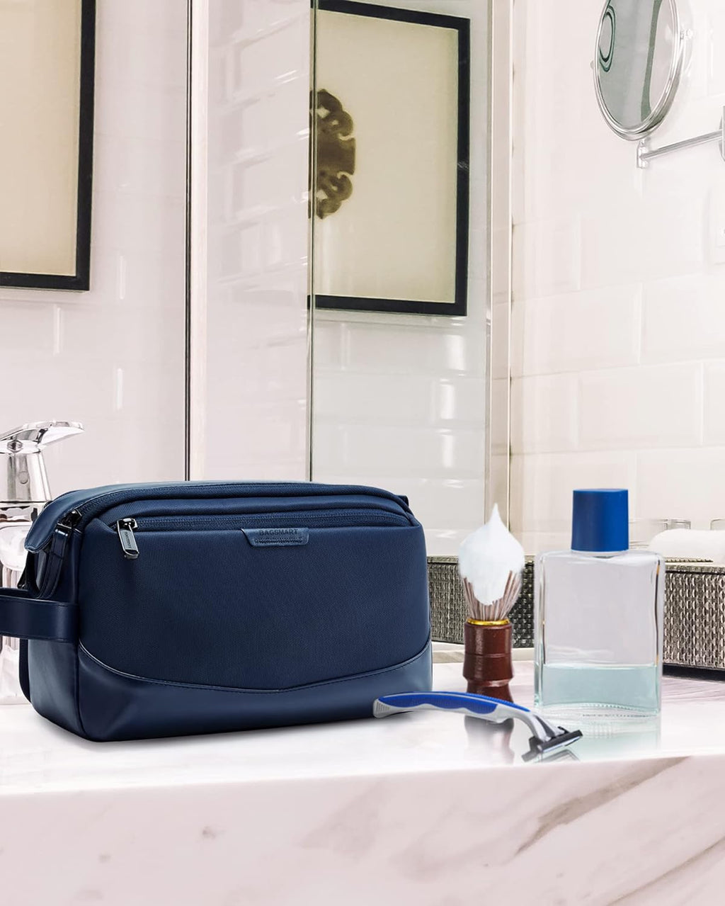 Toiletry Bag for Men, Large Travel Toiletry Organizer, Dopp Kit Water-resistant Shaving Bag for Toiletries