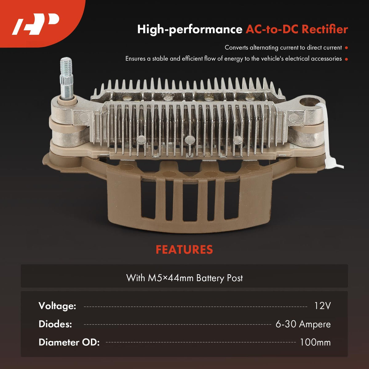 A-Premium Alternator Rectifier Compatible with Subaru & Mitsubishi