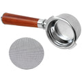 Neuroquill Bottomless Portafilter 58mm Compatible For Gaggia Classic/Classic Pro | Walnut Handle