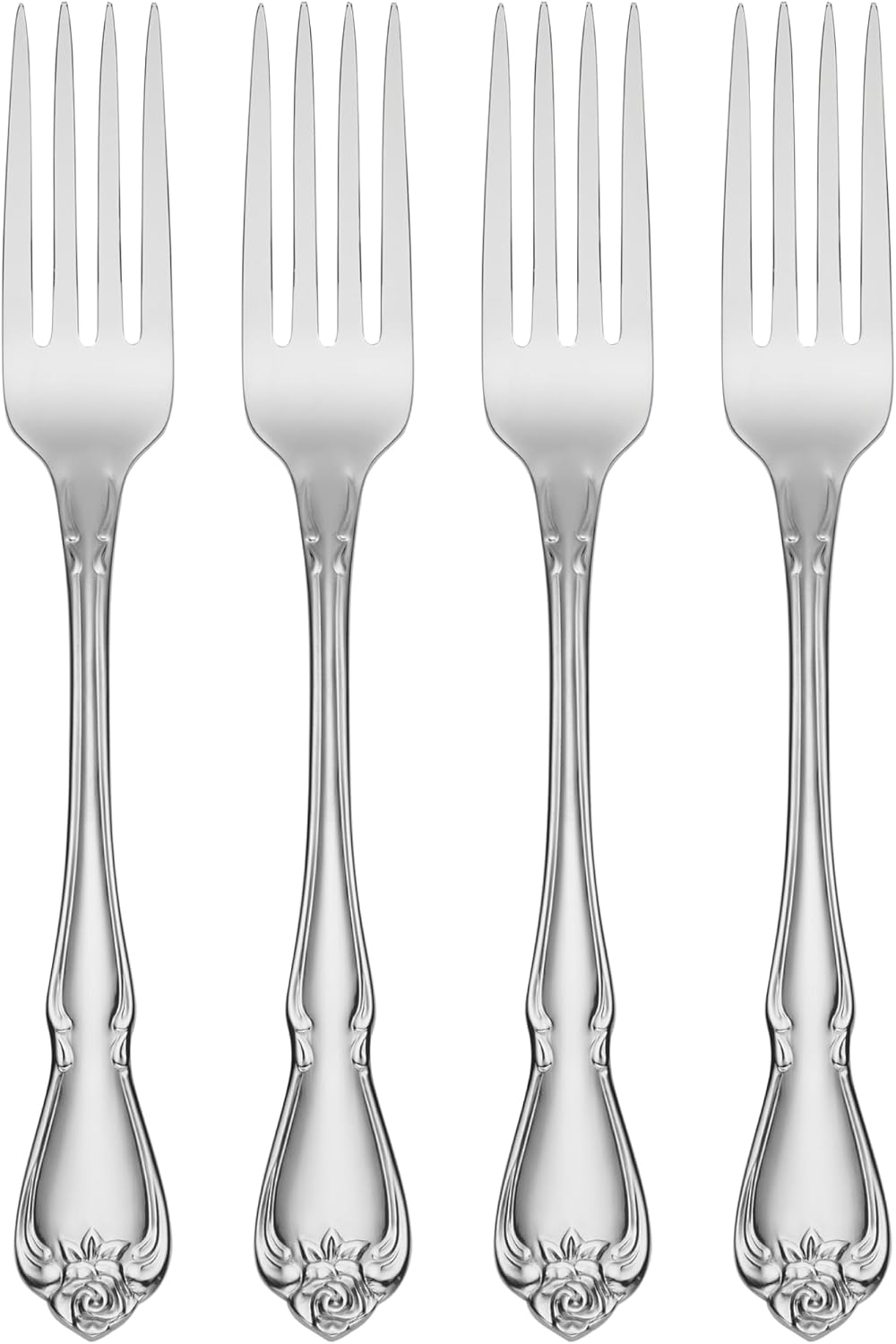 True Rose Dinner Forks,silver set of 4