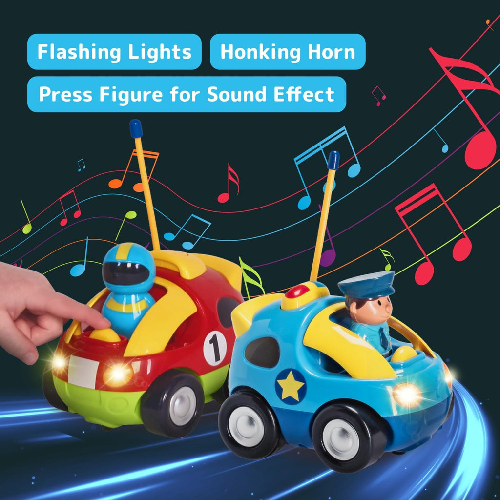 Remote Control Car for Toddlers (Police/Race Car)