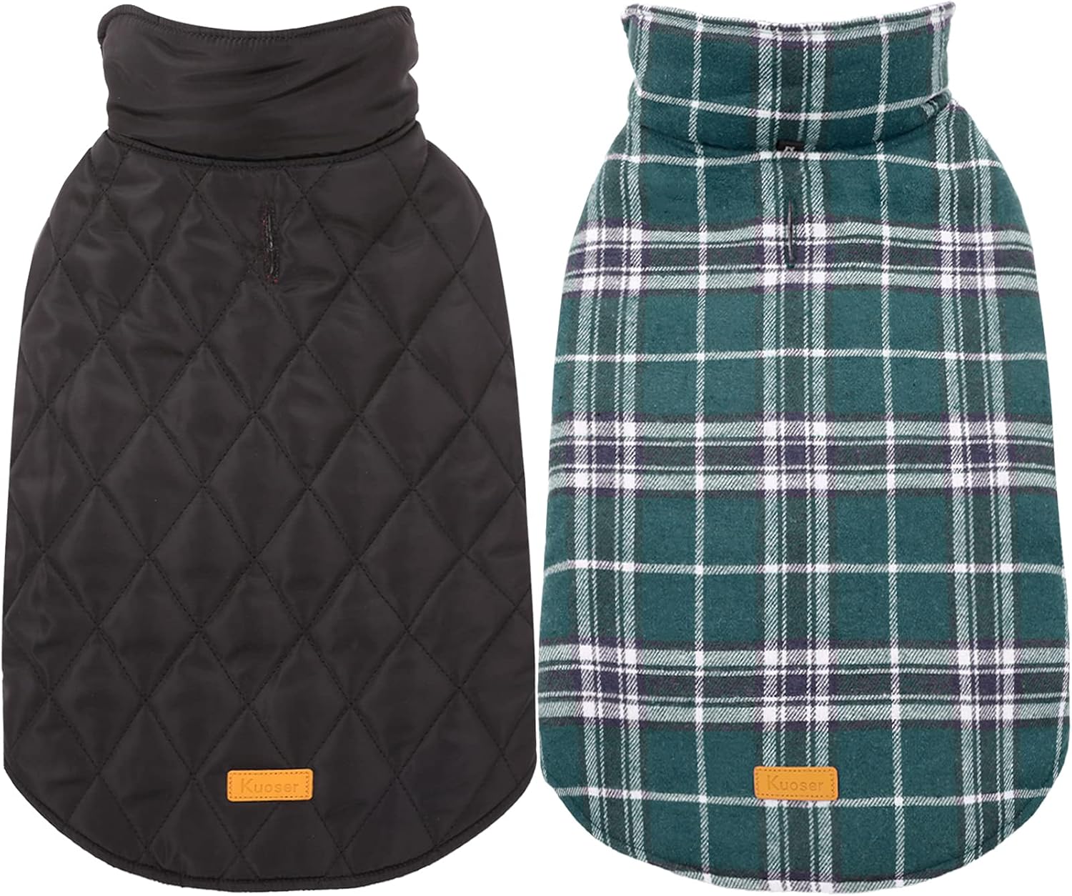 Waterproof Dog Coat, Reversible Dog Jacket for Small Dogs, Adjustable Durable Doggie Winter Coat Warm Cozy Puppy Cold