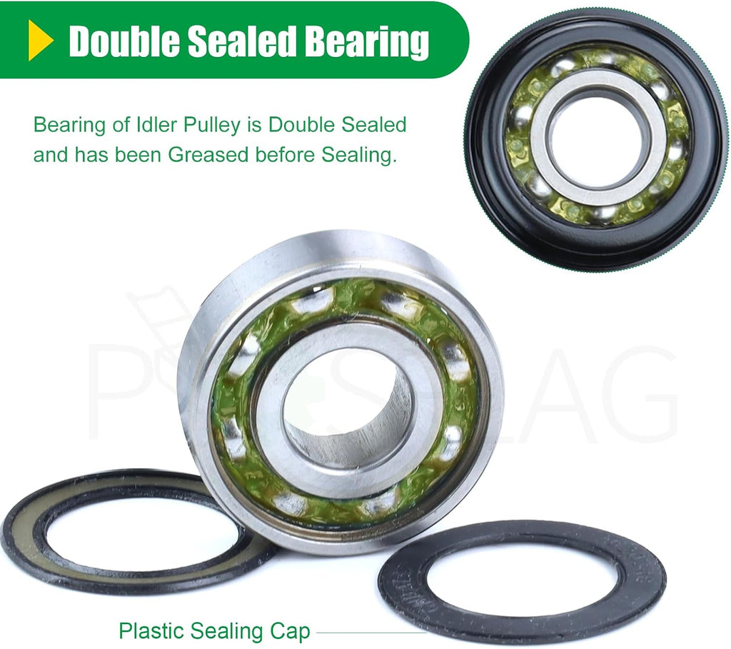 AUC16698 AM106627 Idler Pulley for John Deere Z425 Z225 Z445 Decks