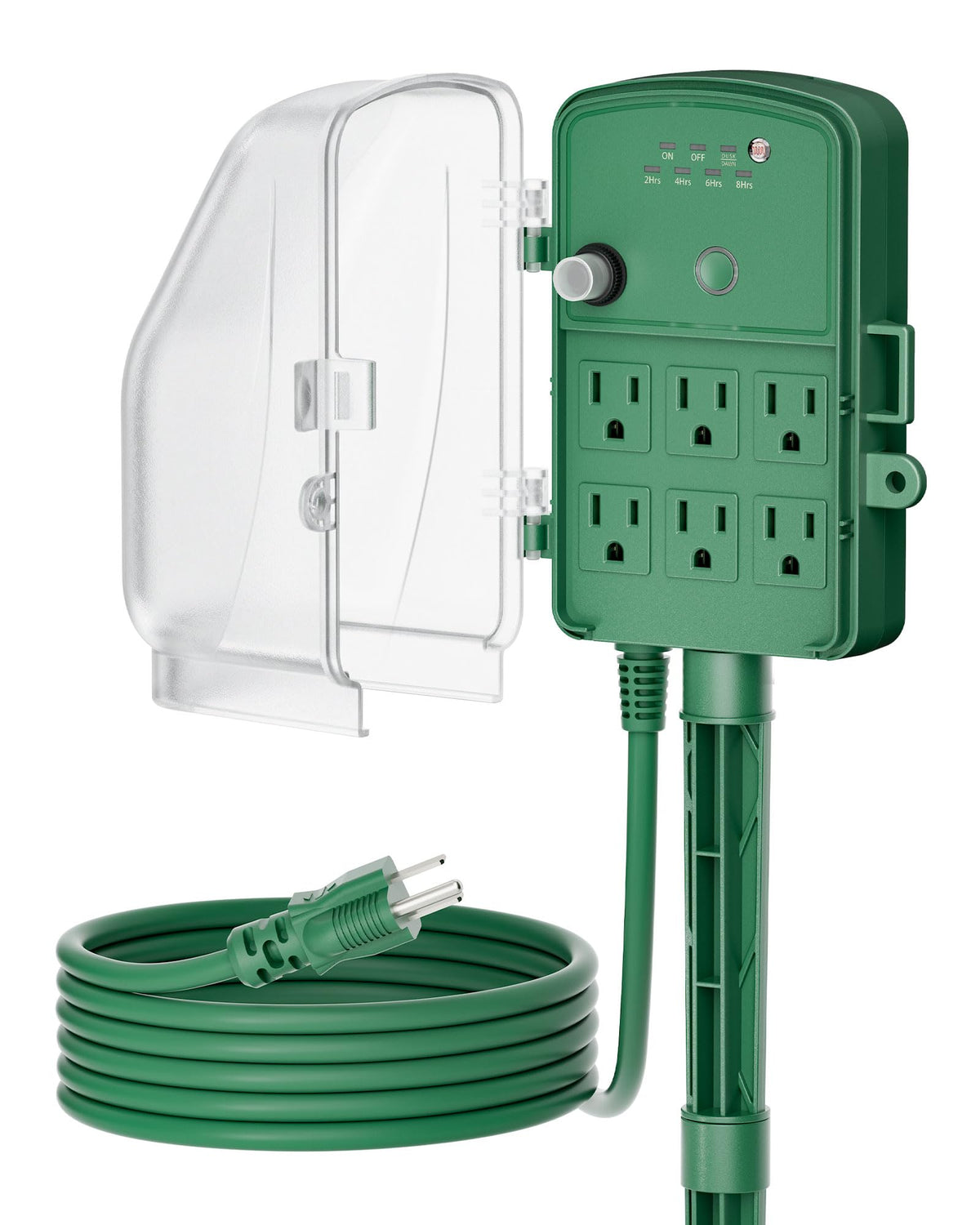 DEWENWILS Outdoor Power Stake Timer, Waterproof Dusk to Dawn Timer