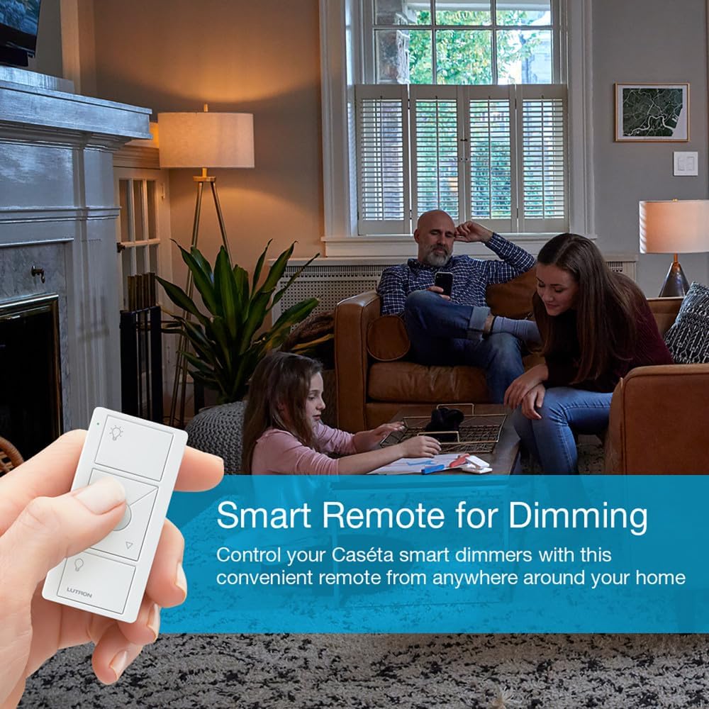 Lutron Pico Remote for Caseta Smart Dimmer Switch, 3-Button Control