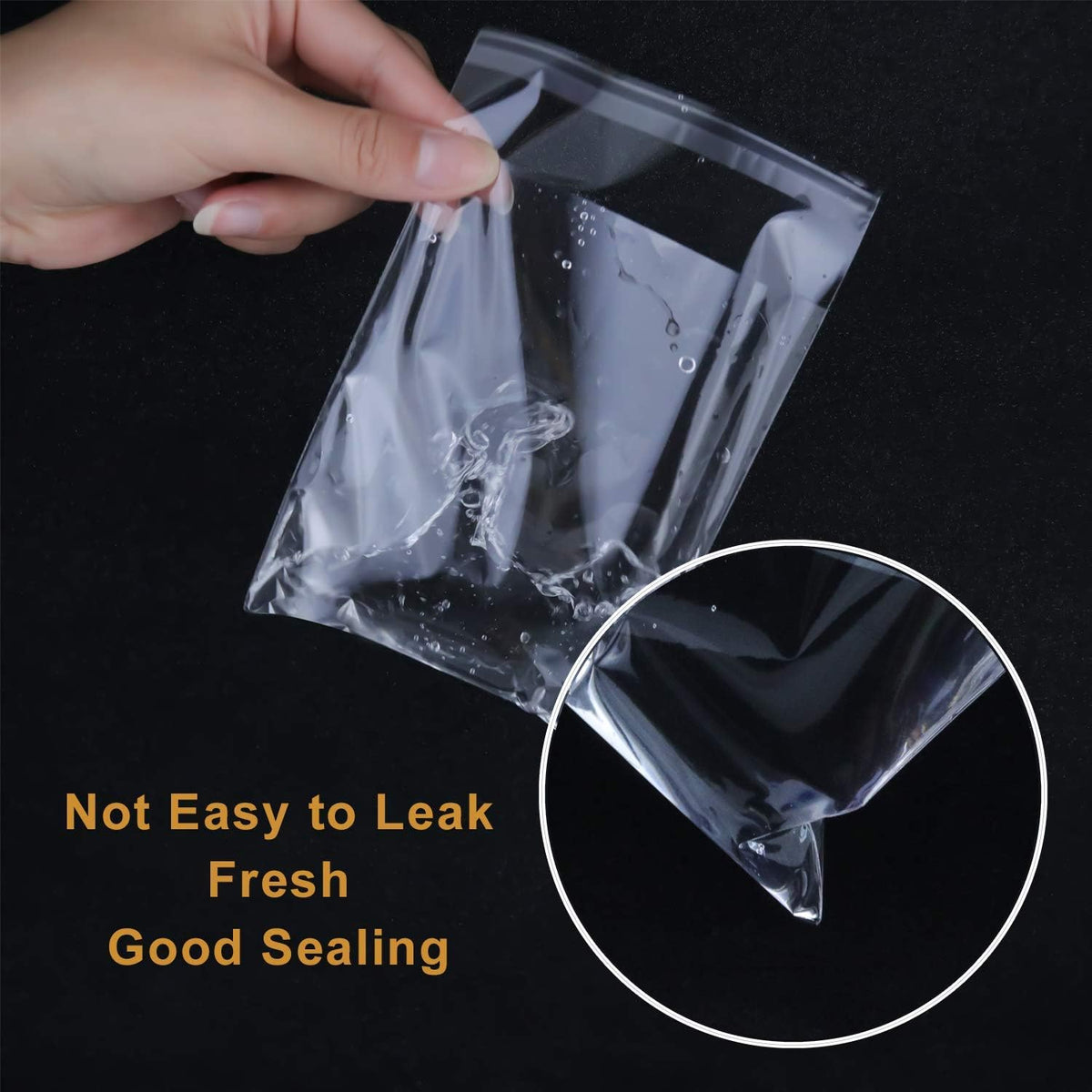 300 PCS 5"x7" Cookie Bags Clear Resealable Cellophane Bags