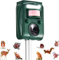 Adjustable-Mode Solar Ultrasonic Animal Repellent, Squirrel Deer Cat Raccoon Repellent Device, Outdoor Waterproof